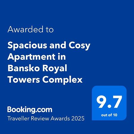Spacious And Cosy Apartment In Bansko Royal Towers Complex Exteriör bild